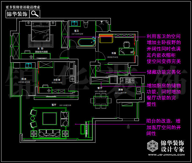 中電頤和家園135平米 戶型